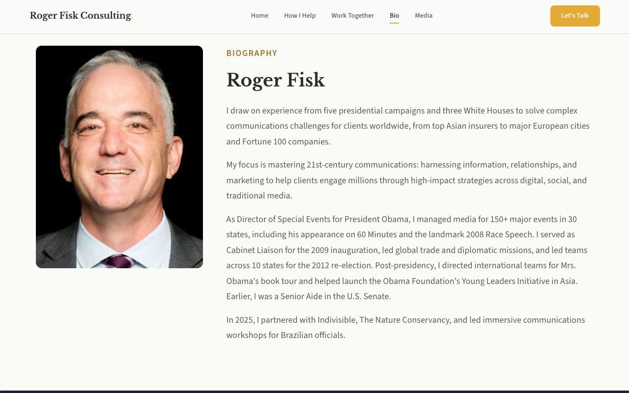 Roger Fisk:
Political Analyst — image 5